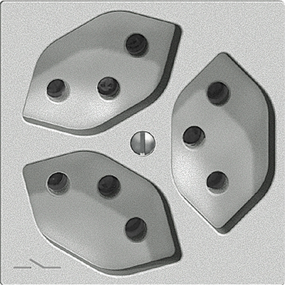 UP-Steckdose Edue 3×T13 1×S si