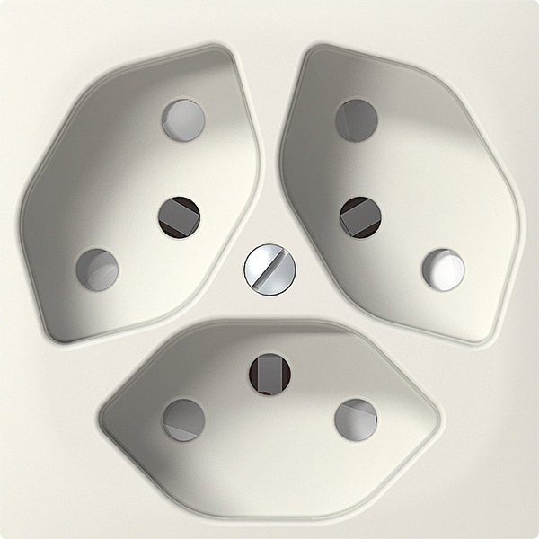 UP-Steckdose SIDUS 3×T13 ws