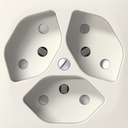 UP-Steckdose SIDUS 3×T13 ws