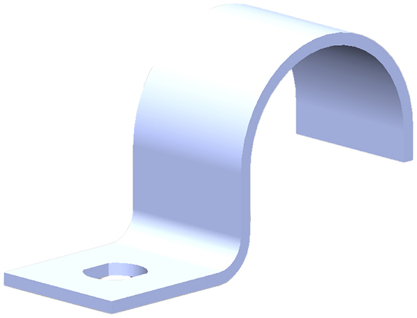 Kabelbride 1-lappig Al 9mm