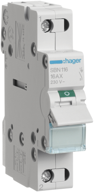 REG-Kippschalter HA 16A 0/1L