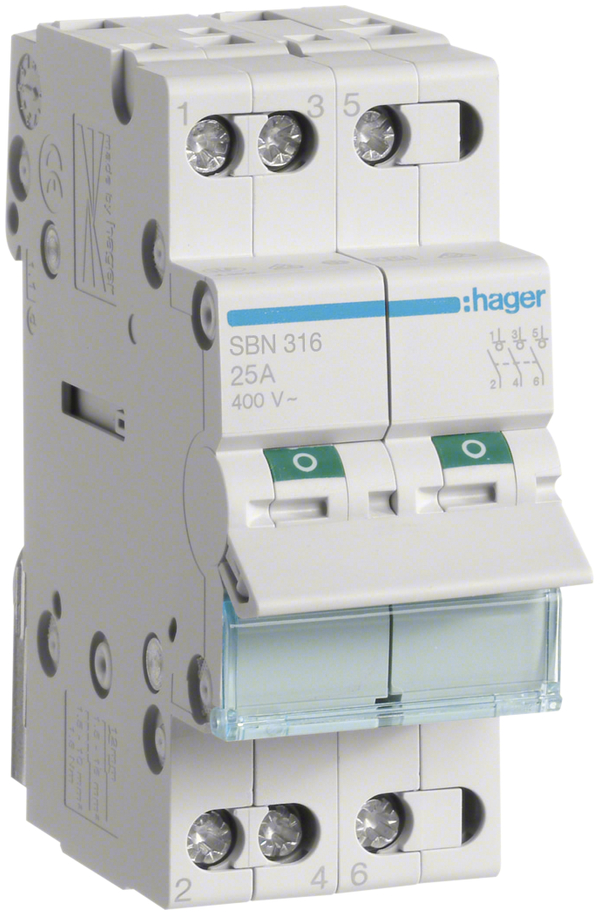 REG-Kippschalter HA 16A 0/3L