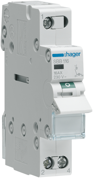 REG-Kippschalter HA 16A 0/1L