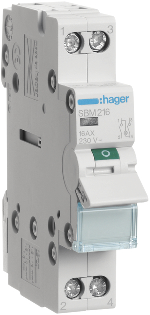 REG-Kippschalter HA 16A 0/2L