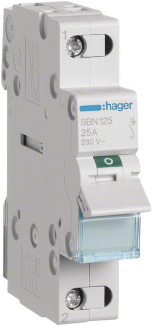 REG-Kippschalter HA 25A 0/1L