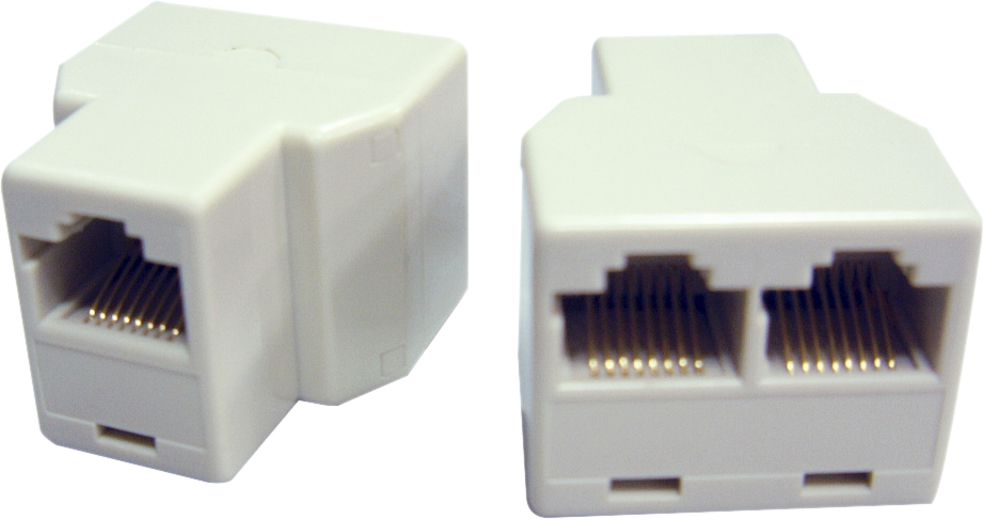 Direktadapter RJ45f/2×RJ45f