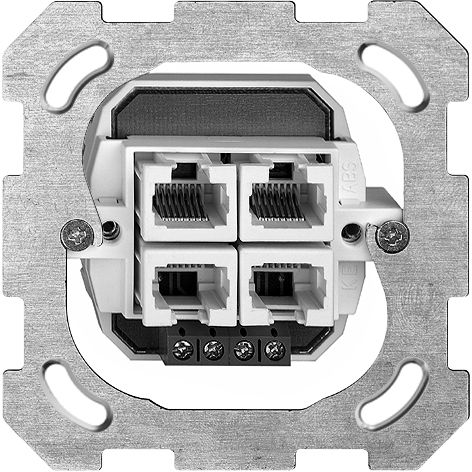 UP-Dose 4×RJ45/u 4P getr. FH