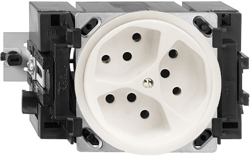 EB-Steckdose FH 3×T13 ws