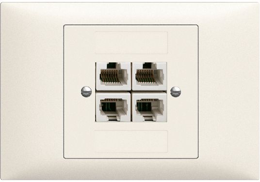 EB-Dose 4×RJ45/u 4P getr.Edue