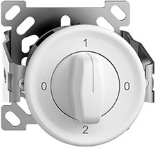 AP-Drehschalter SDUE 2/1L ws
