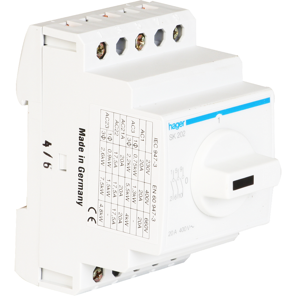EB-Drehschalter HA 20A 0/3L