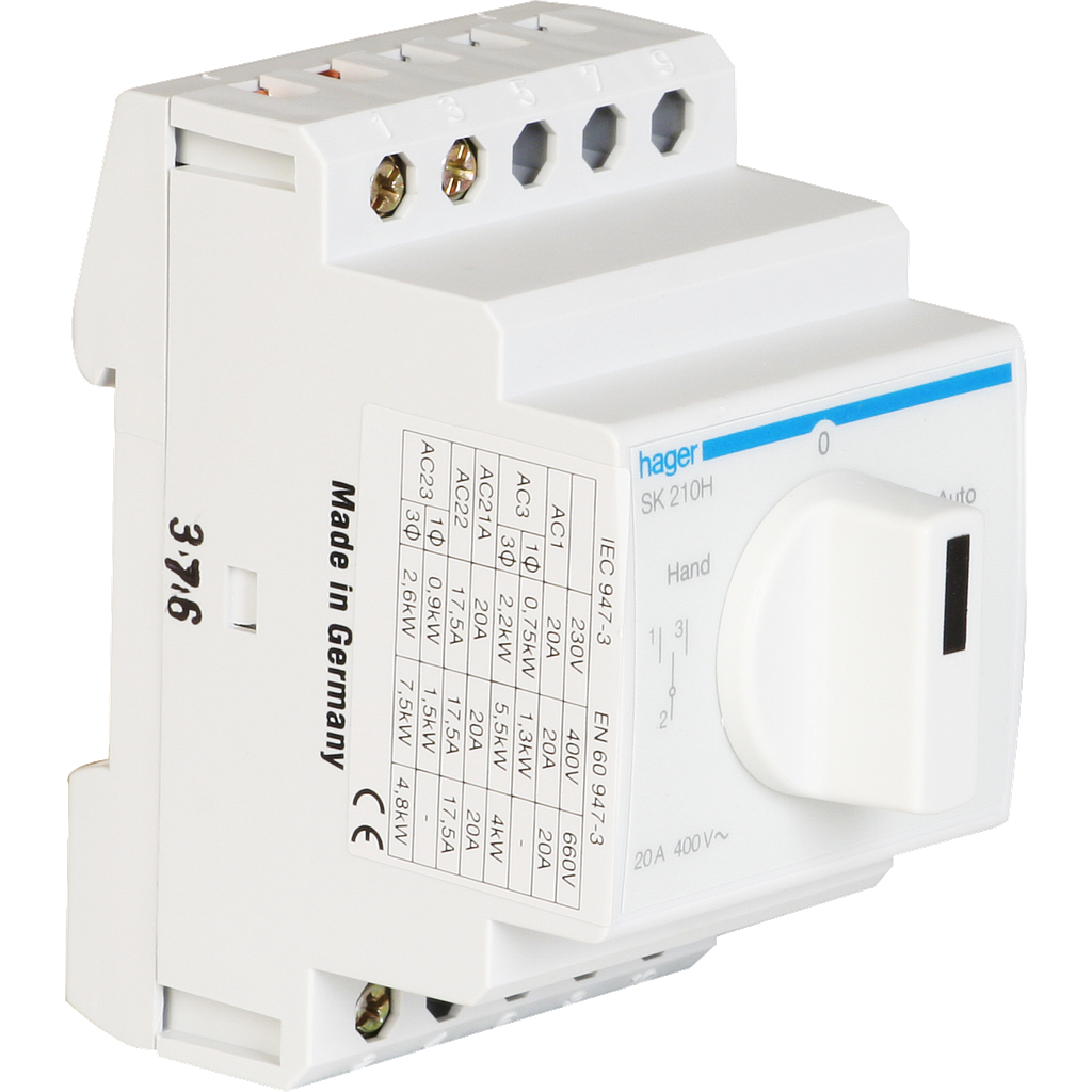 EB-Drehschalter HA 20A 2/1L