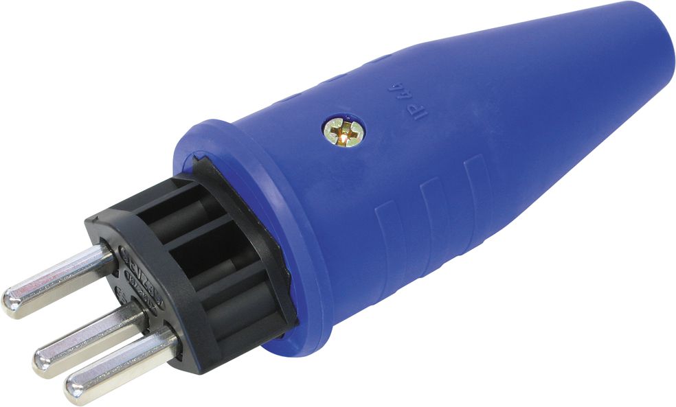 Gummistecker T23 16A bl