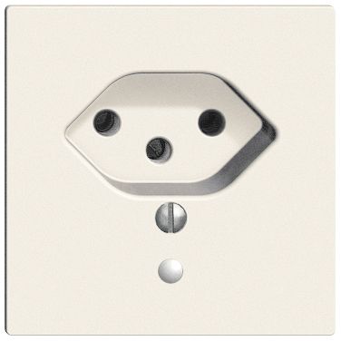 Steckdose Edue T13 ws m.LED gn
