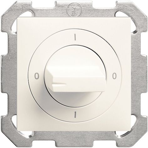 UP-Drehschalter Edue 0/2P ws,