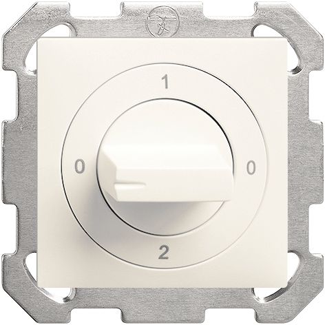 UP-Drehschalter Edue 2/1P ws,