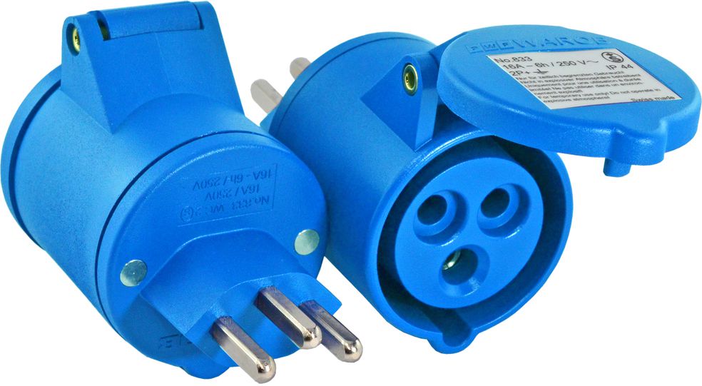 Adapter CH T23 CEE 16, bl
