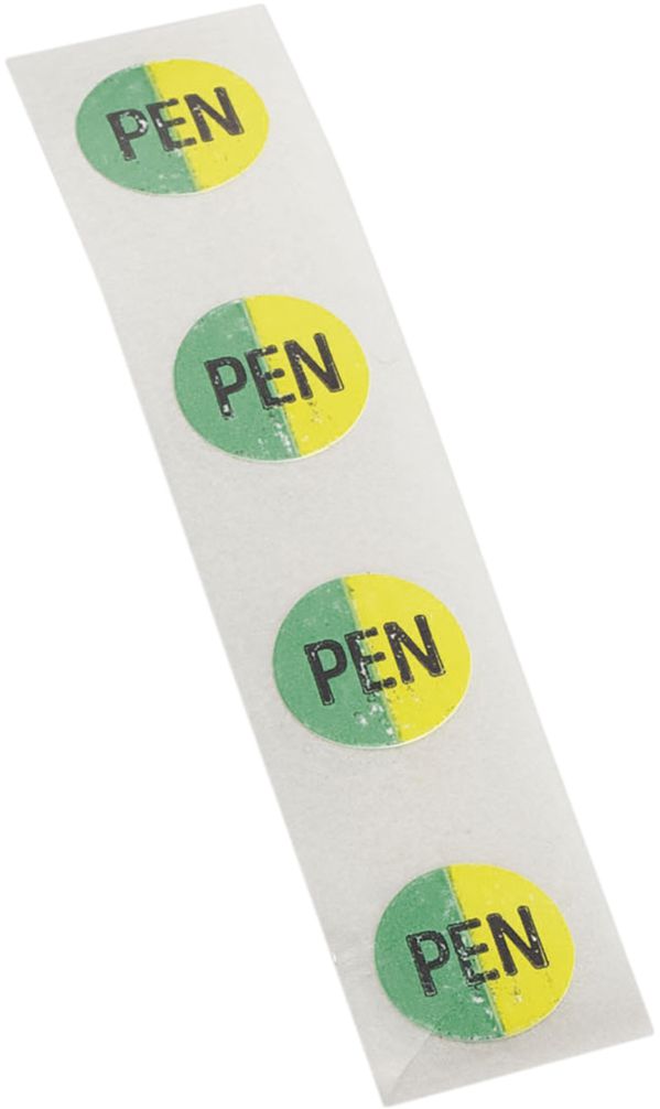 Bezeichnungsschild Weber PEN,