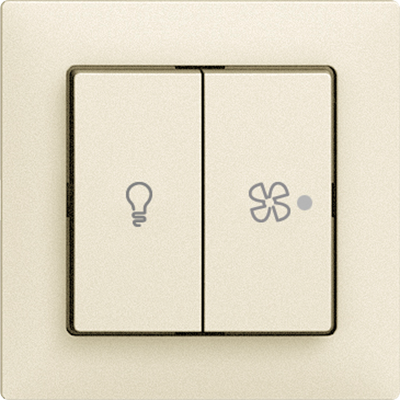 Schalter f.Licht+Ventilation