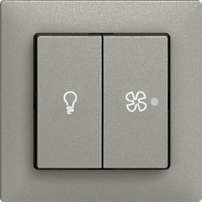 Schalter f.Licht+Ventilation