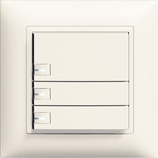 UP-Taster KNX 3-fach Edue ws