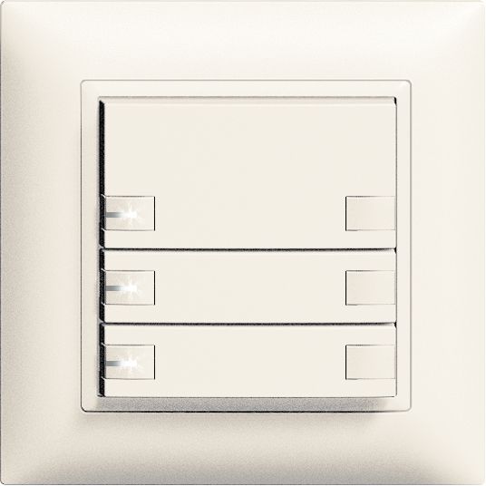 UP-Taster KNX 3-fach Edue ws