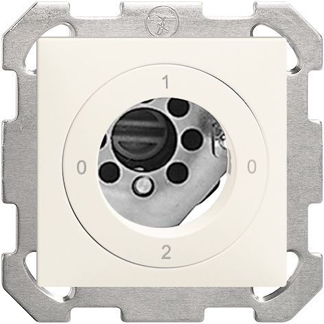 UP-Drehschalter Edue 2/1P ws,