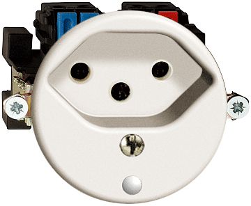 Steckdose FH T13 ws m.LED gn