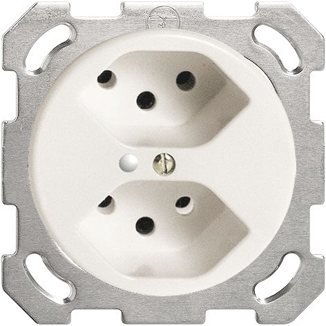 UP-Steckdose FH 2×T13 ws m.LED