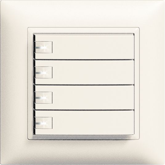 UP-Taster KNX 4-fach Edue ws