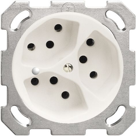 UP-Steckdose FH 3×T13 ws m.LED