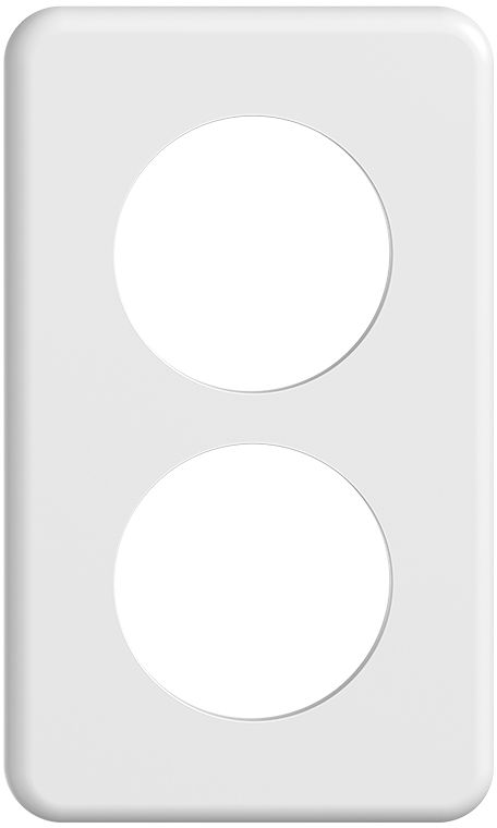Abdeckplatte SDUE 2×1 ws