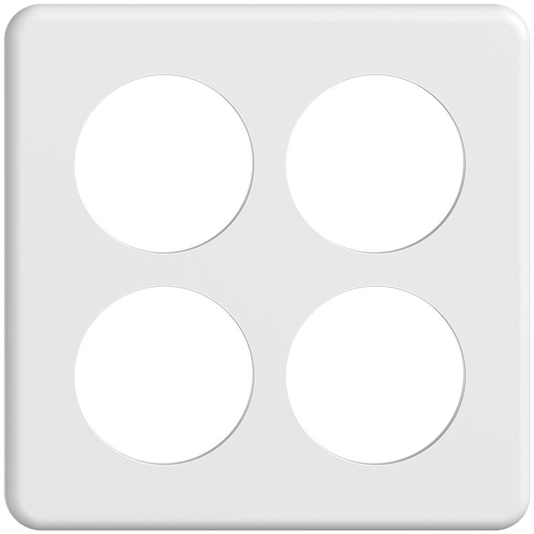 Abdeckplatte SDUE 2×2 ws