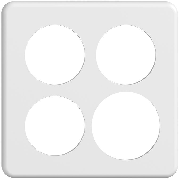 Abdeckplatte SDUE 2×2 ws