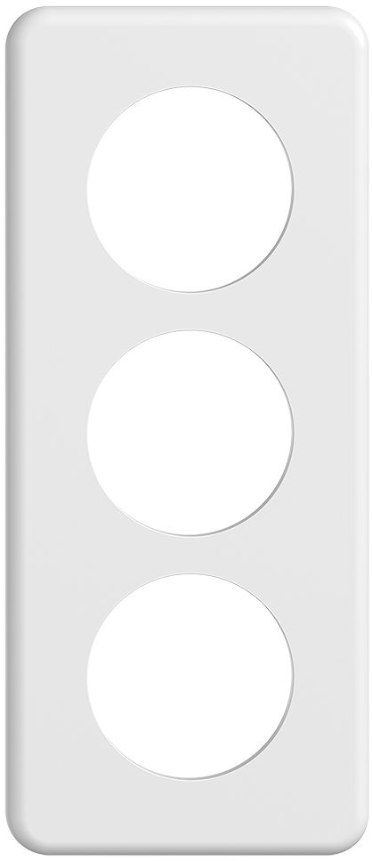 Abdeckplatte SDUE 3×1 ws