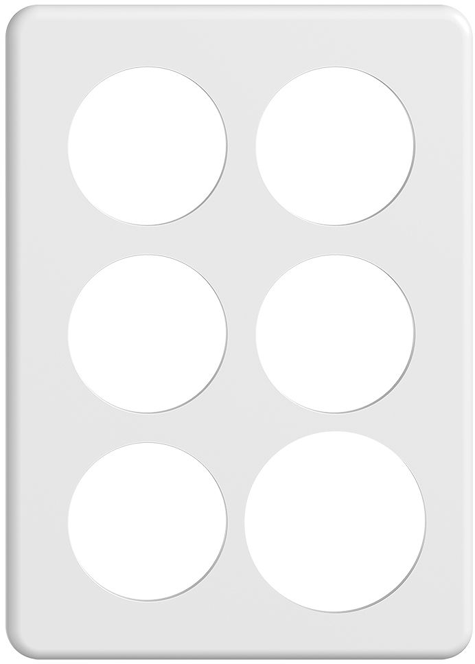 Abdeckplatte SDUE 3×2 ws