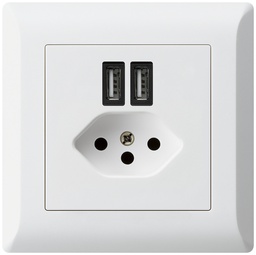 [960930008] UP-Steckdose 2×USB&T13 KLI