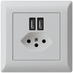 [960930038] UP-Steckdose 2×USB&T13 KLI
