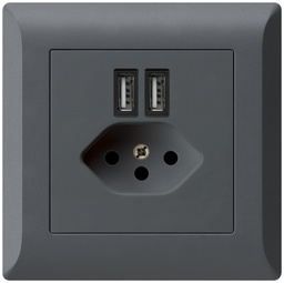 [960930048] UP-Steckdose 2×USB&T13 KLI