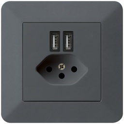 [960930248] UP-Steckdose 2×USB&T13 KTR
