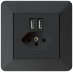 [960930258] UP-Steckdose 2×USB&T13 KTR