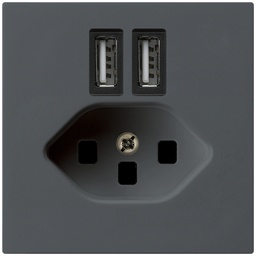 [960946043] Steckdose 2×USB&T23 KAL A