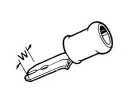 [156485205] Flachstecker isoliert