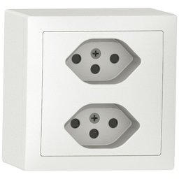 [609100002] AP-Steckdose Sidus 2×T13 ws
