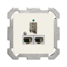 [877701000] UP-Anschlussdose 1×TT,2×RJ45/s