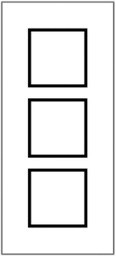 [380330190] UP-Kopfzeile 3×1 o.Deckplatte