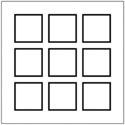 [380330390] UP-Kopfzeile 3×3 o.Deckplatte