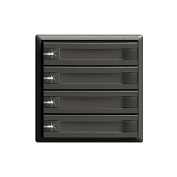 [325648950] UP-Taster KNX 4-fach Edue sz