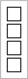 [380340190] UP-Kopfzeile 4×1 o.Deckplatte