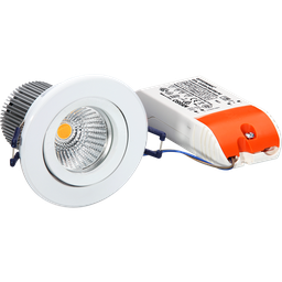 [996157216] LED Downlightset, Weiss-matt, 9W,